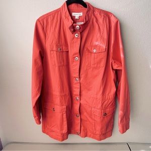 Coldwater Creek Utility Jacket in Canyon Rose XL NWT